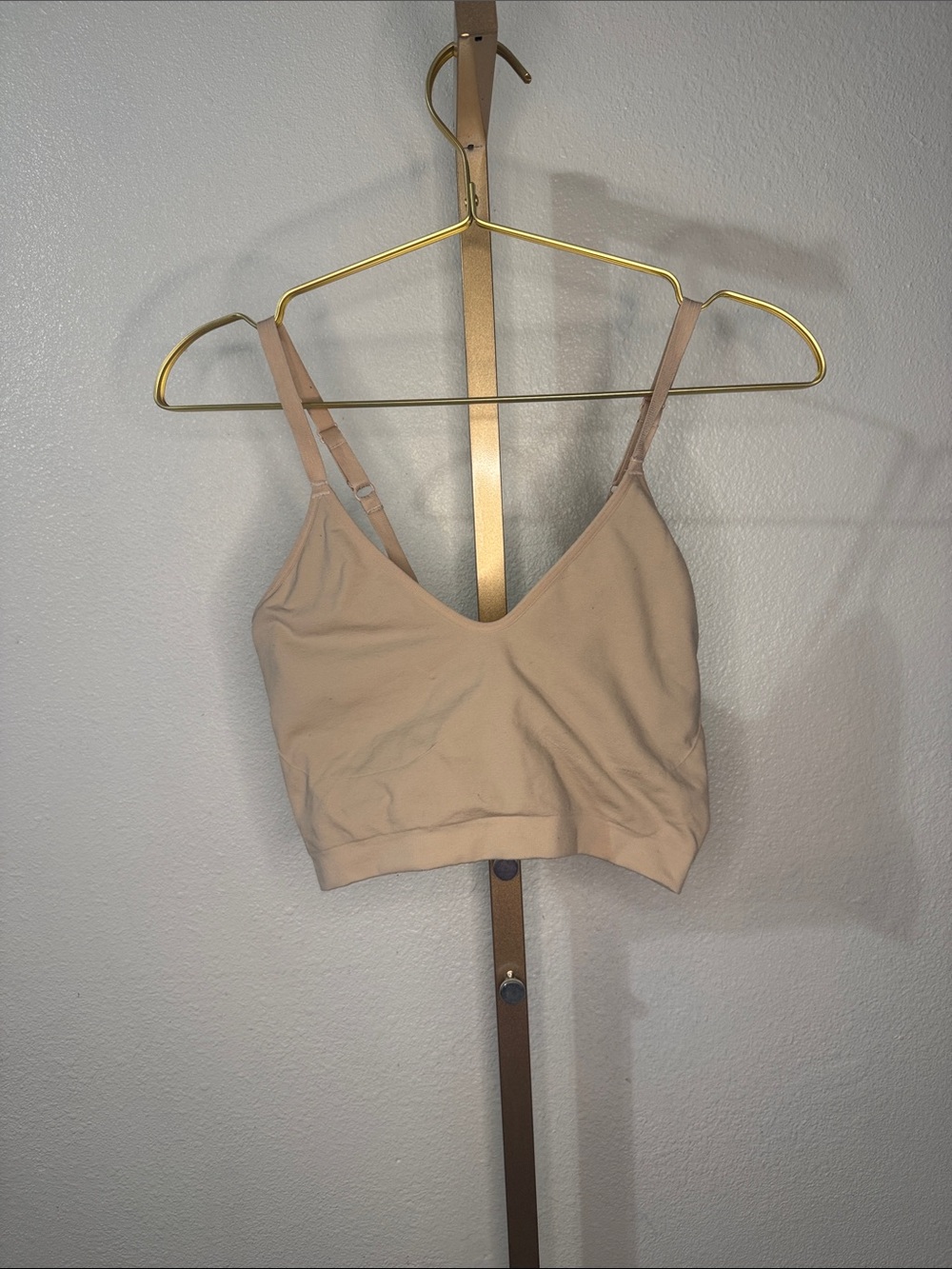YITTY Nude Sliming Seamless Bralette - Soft V-Neck Crop- XL